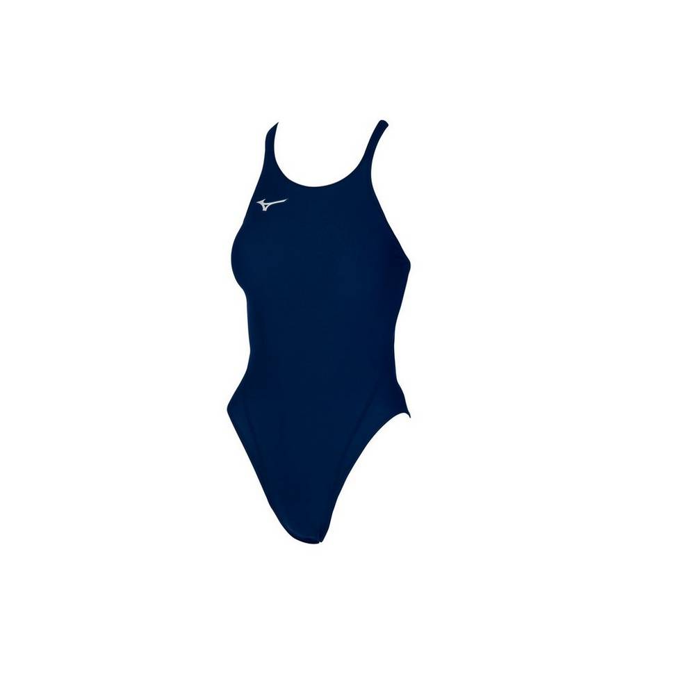 Traje de baño Mizuno EXER Thick Strap Para Mujer Azul Marino 3718625-EW